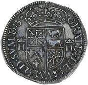 Teston Henri III de Navarre, II de Béarn, France, 1573-1576 reverse image