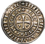 Double Sterling - Baudouin of Avesnes, France, 1270-1280 reverse image