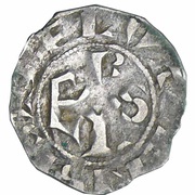 Denier - Barthelemy of Montcornet, France, 1162-1175 reverse image