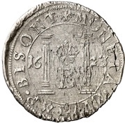 Groschen - Immobilization in the name of Charles V reverse image