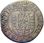 Carolus 5th type with bust facing right reverse image