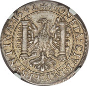 ½ Thaler - Immobilization in the name of Charles V reverse image