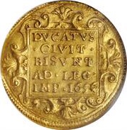 1 Ducat - Immobilization in the name of Charles V reverse image