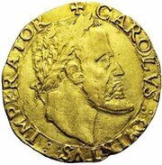 Quadruple Pistole - Immobilization in the name of Charles V obverse image