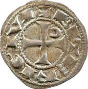 Denier - Roger II, France, 1167-1194 reverse image