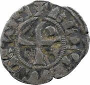 Denier - Joan, France, 1279-1292 reverse image