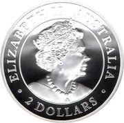 2 Dollars - Elizabeth II 6th Portrait - Australian Brumby - Silver Proof - High Relief obverse image