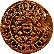 Double Tournois - Maximilien III 5th type, France, 1642 reverse image