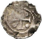 Denier Parisis - Eustace I Lens mint, France, 1020-1049 reverse image