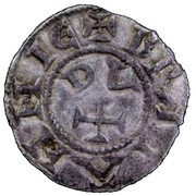 Denier - Conan IV, France, 1156-1166 reverse image