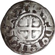 Denier anonymous, France, 1186-1250 reverse image