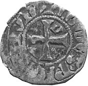 Denier - Arthur II, France, 1305-1312 reverse image