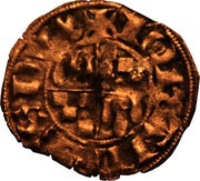 Denier with quartered shield - John III obverse image