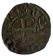 Denier - John of Montfort the Captive Nantes, France, 1341-1345 reverse image