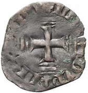Double Tournois - Charles pseudo-fleurdelisée cross, France, 1341-1364 reverse image