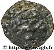 Double Parisis - John IV, France, 1350 reverse image