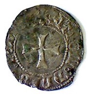 ½ Blanc with shield - John V Nantes, France, 1434-1442 reverse image