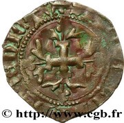 Groschen Florette - John V Vannes, France, 1417-1422 reverse image