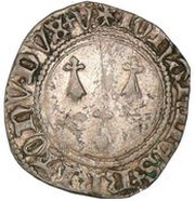 Groschen with three ermines - John V obverse image