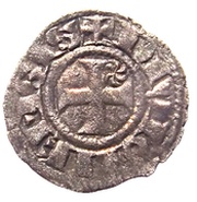 Little Denier - Robert II, France, 1272-1299 reverse image