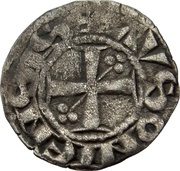 Denier - Hugh IV Auxonne, France, 1255-1272 reverse image