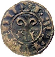 Denier with stars - Robert II Dijon obverse image