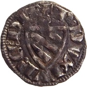 Denier with shield - Robert II Dijon obverse image