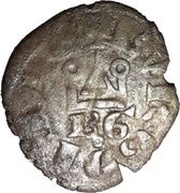 Denier - Odo IV BG under the castle, France, 1315-1327 reverse image