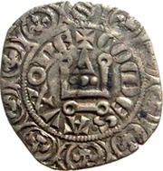 ½ Groschen - Odo IV shield of Burgundy, France, 1327-1330 obverse image