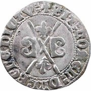 Groschen with St. Andrew cross - Charles I, France, 1467-1477 reverse image