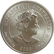 2 Dollars - Elizabeth II 6th Portrait - Kookaburra Silver Bullion - High Relief obverse image
