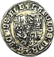 Large Blanc with shield at seven quarters - Charles I obverse image