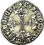 Large Blanc with shield at seven quarters - Charles I, France, 1467-1477 reverse image