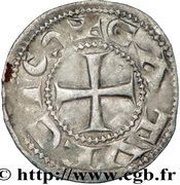 Denier anonymous, France, 1150-1200 reverse image