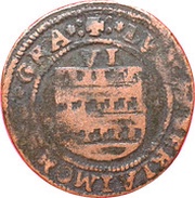 6 Deniers - Louis of Berlaymont obverse image