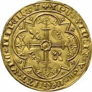 Franc on foot - Robert II, France, 1368-1371 reverse image