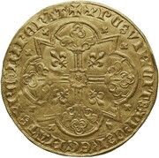 Double Gold Lamb - Gerard III, France, 1372 reverse image