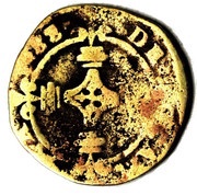Quadruple Denier - John of Balagny, France, 1588 reverse image