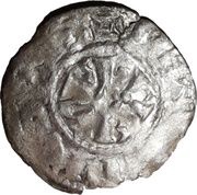 Denier - Theobald I Troyes mint, France, 1048-1089 reverse image