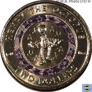 2 Dollars - Elizabeth II 6th Portrait - Wiggles 30 Years - Henry the Octopus, Australia, 2021 reverse image