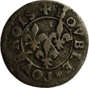Double Tournois - Francis 13th type, France, 1605-1614 reverse image