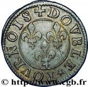 Double Tournois - Francis 15th type, France, 1605-1614 reverse image