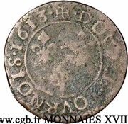 Double Tournois - Francis 2nd type reverse image