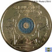 2 Dollars - Elizabeth II 6th Portrait - Remembrance Day - Ambulance, Australia, 2021 reverse image