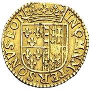 1 Florin d'Or - Francis and Louise Marguerite, France, 1605 reverse image