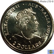 2 Dollars - Elizabeth II 6th Portrait - Lest We Forget - Indigenous Military Service obverse image