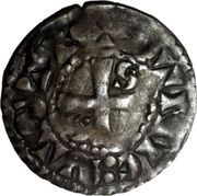 Denier anonymous crescents, France, 1180-1200 reverse image