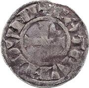 Denier - Geoffrey V, France, 1215-1233 reverse image
