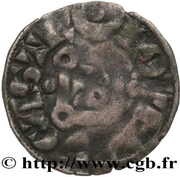 Denier - Simon of Dreux, France, 1264-1270 reverse image