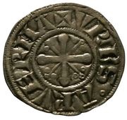 Denier anonymous Bust, France, 1200-1300 reverse image